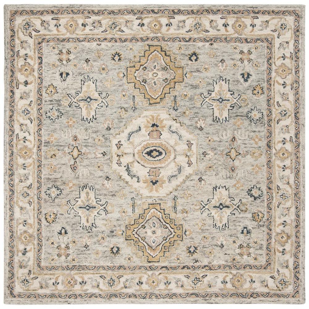 ASPEN, MOSS / IVORY, 7' X 7' Square, Area Rug