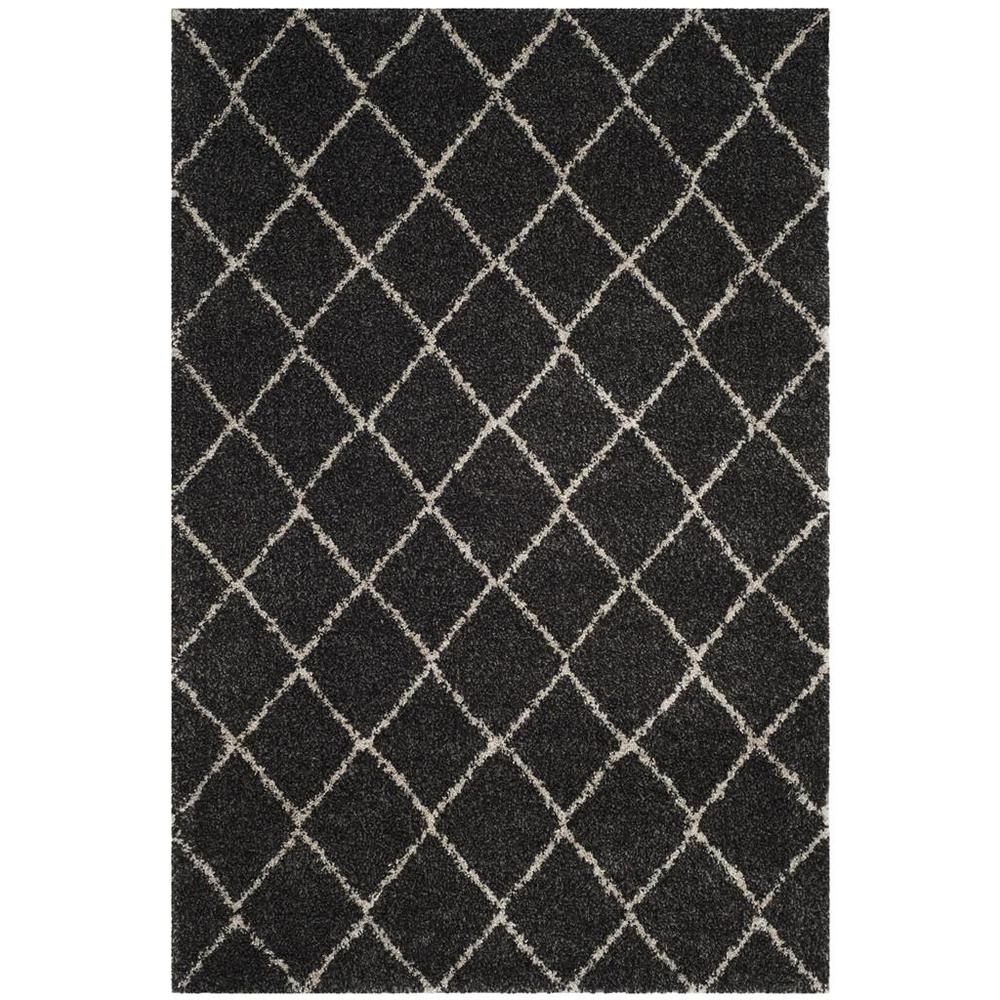 ARIZONA SHAG, ANTHRACITE / BEIGE, 5'-1" X 7'-6", Area Rug