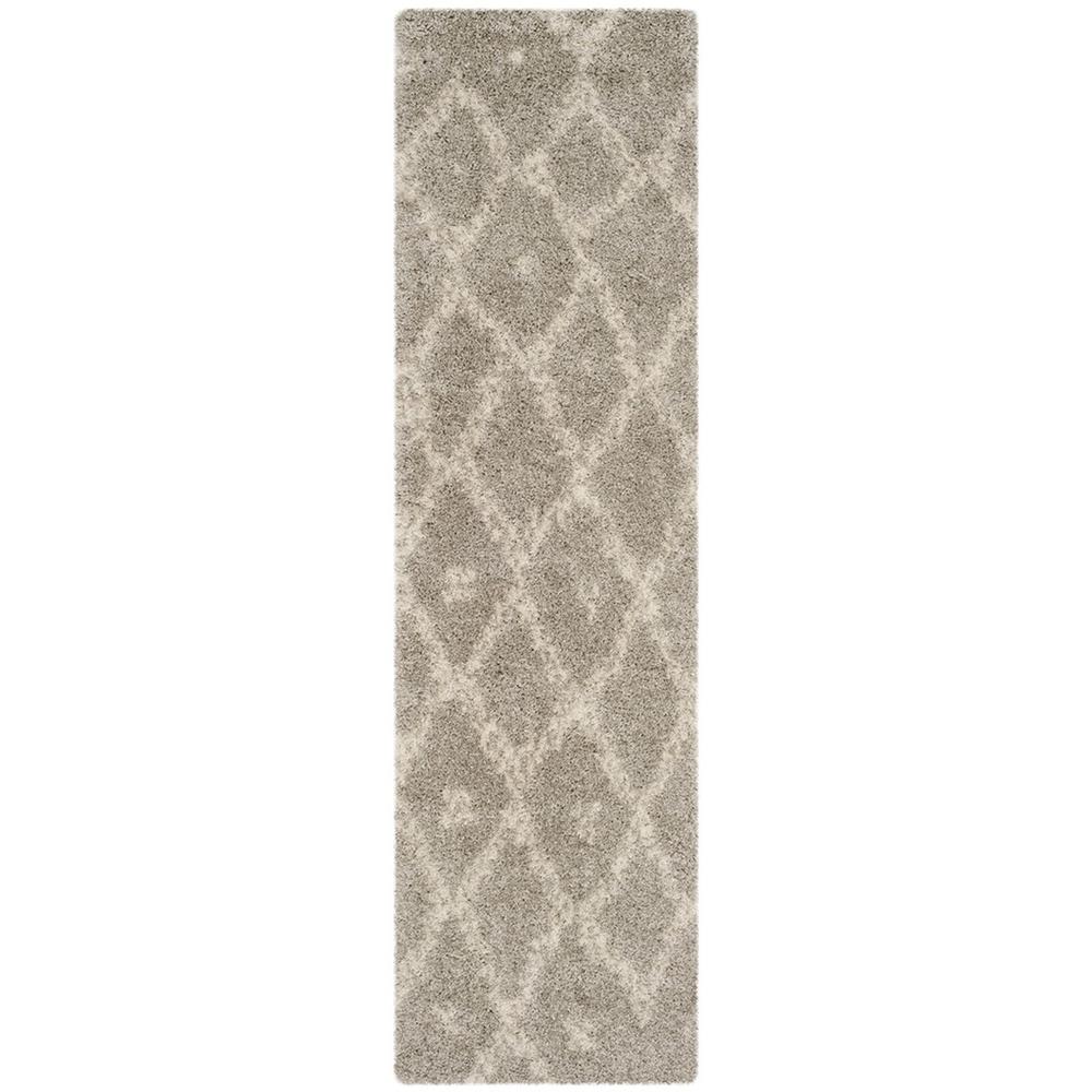 ARIZONA SHAG, GREY / IVORY, 2'-3" X 8', Area Rug, ASG747D-28