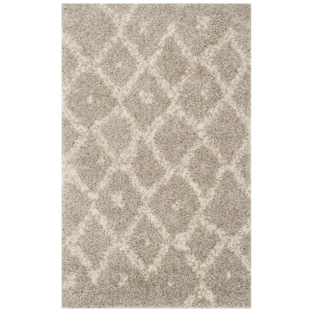ARIZONA SHAG, GREY / IVORY, 3' X 5', Area Rug, ASG747D-3
