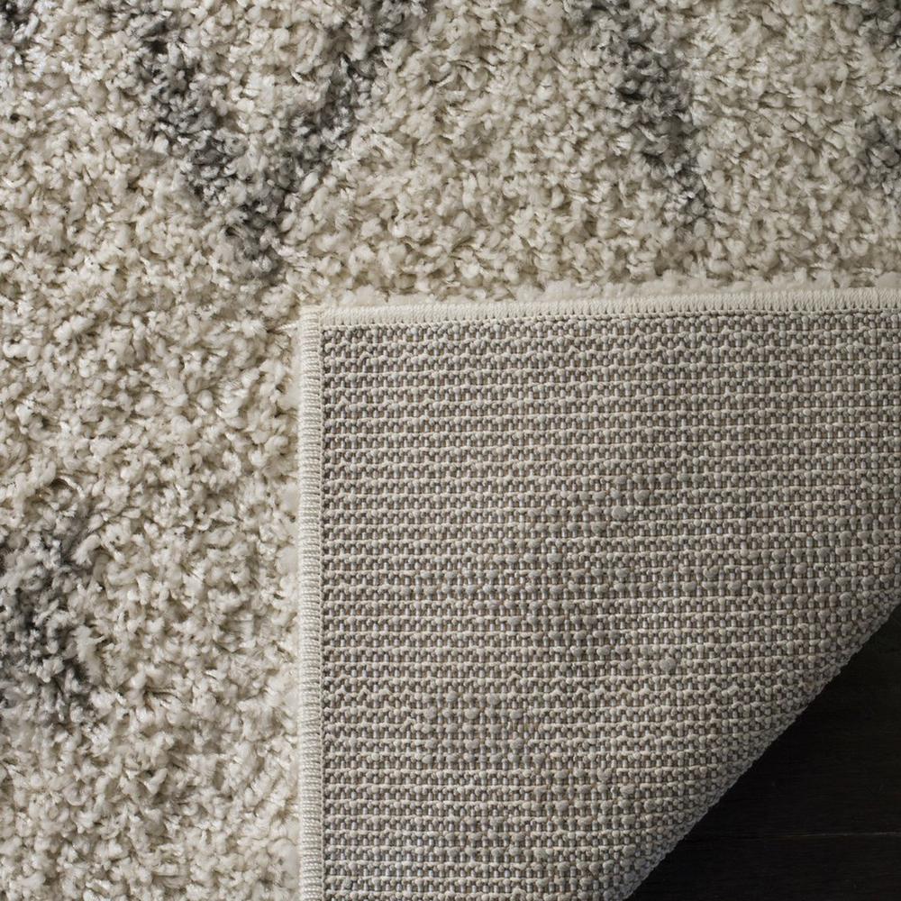 ARIZONA SHAG, IVORY / GREY, 4' X 6', Area Rug, ASG749G-4