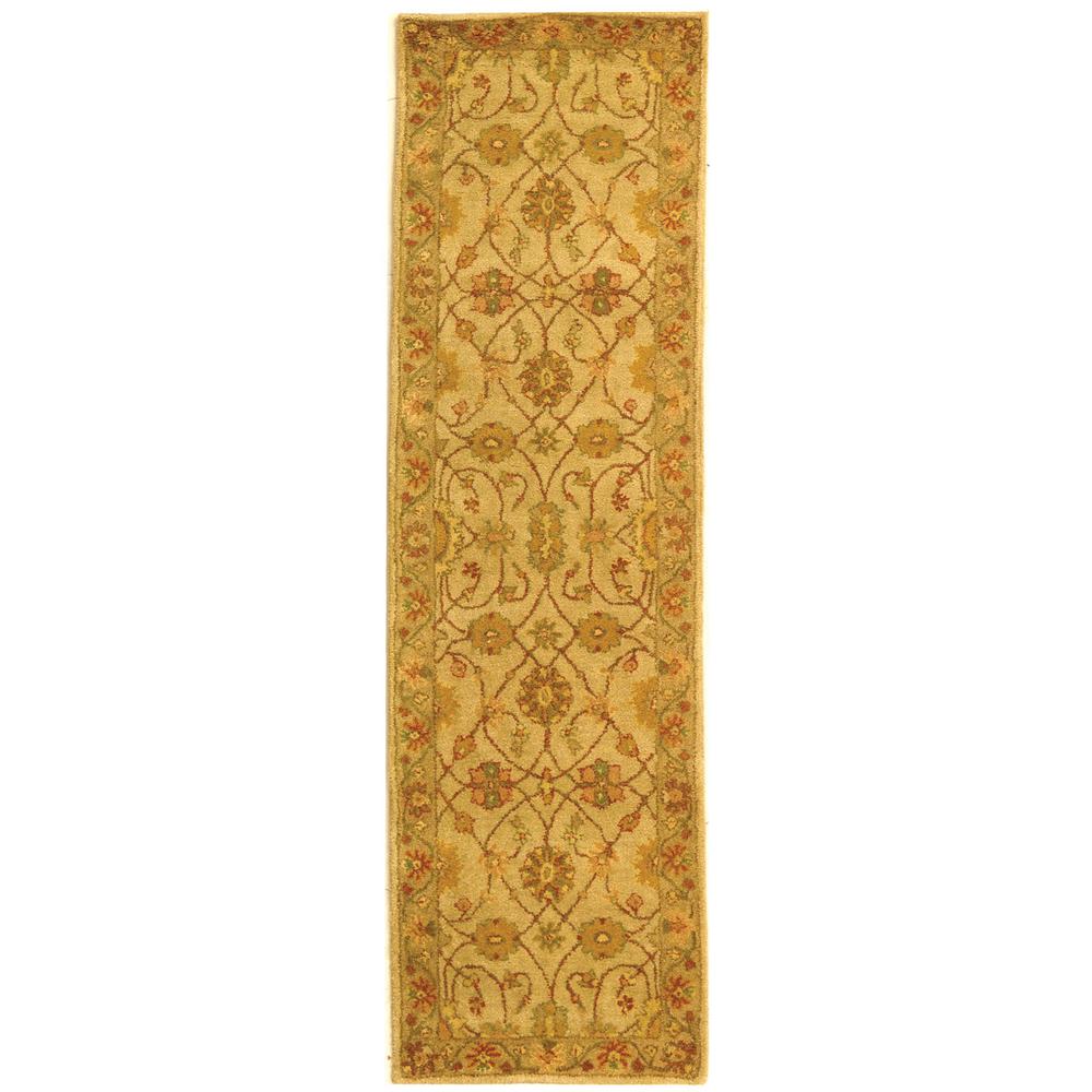 ANTIQUITY, IVORY / LIGHT GREEN, 2'-3" X 8', Area Rug