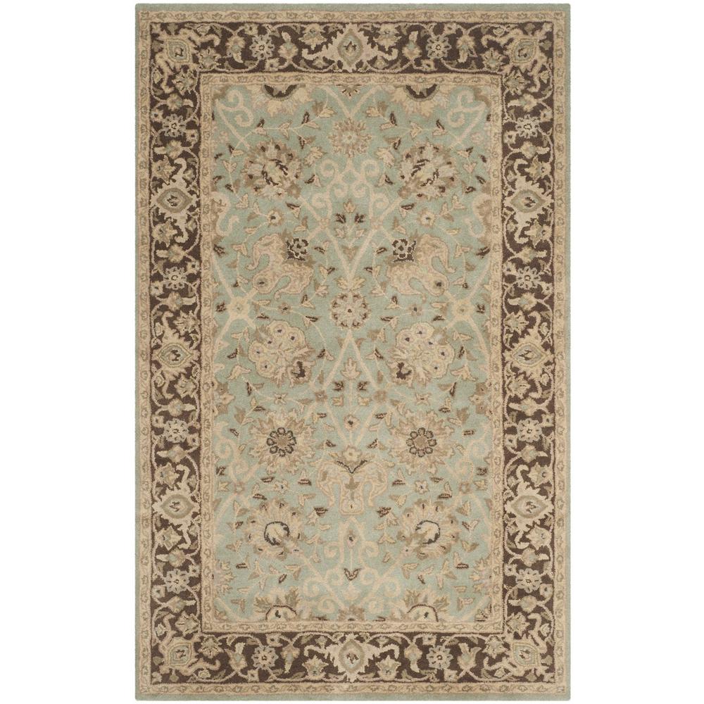 ANTIQUITY, GREEN / BROWN, 5' X 8', Area Rug