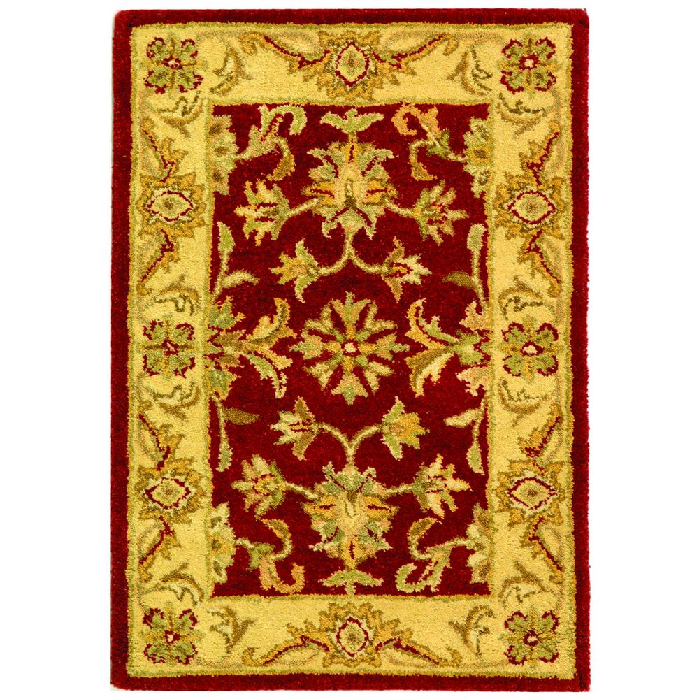ANTIQUITY, RED / GOLD, 2' X 3', Area Rug