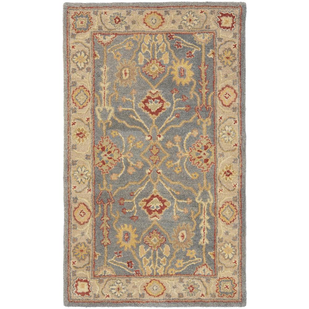 ANTIQUITY, BLUE / IVORY, 3' X 5', Area Rug, AT314A-3