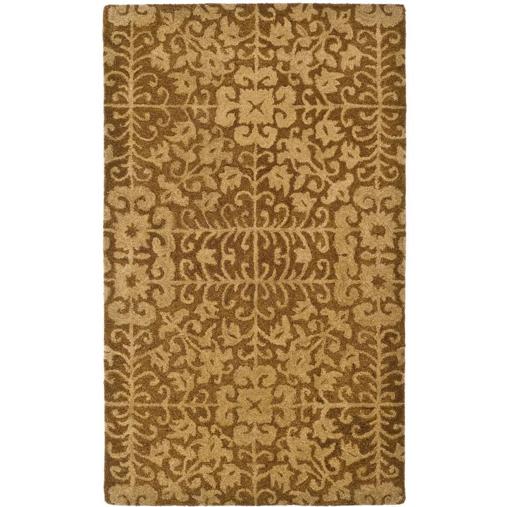 ANTIQUITY, GOLD / BEIGE, 3' X 5', Area Rug