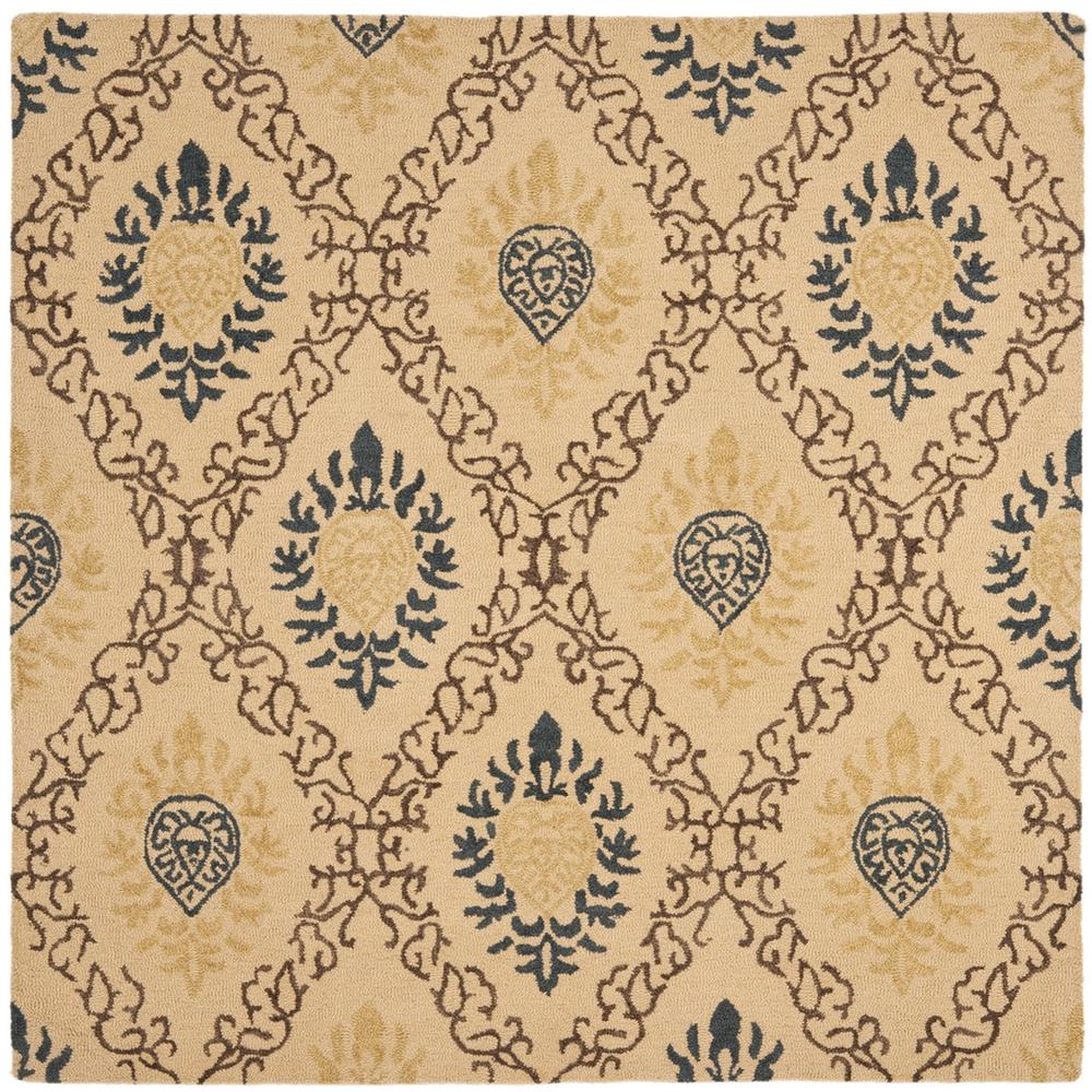 ANTIQUITY, LIGHT GOLD / MULTI, 6' X 6' Square, Area Rug