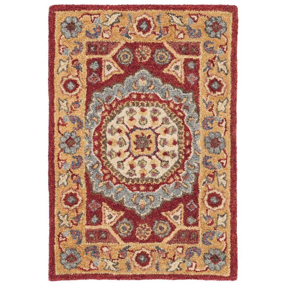 ANTIQUITY, RED / ORANGE, 2' X 3', Area Rug