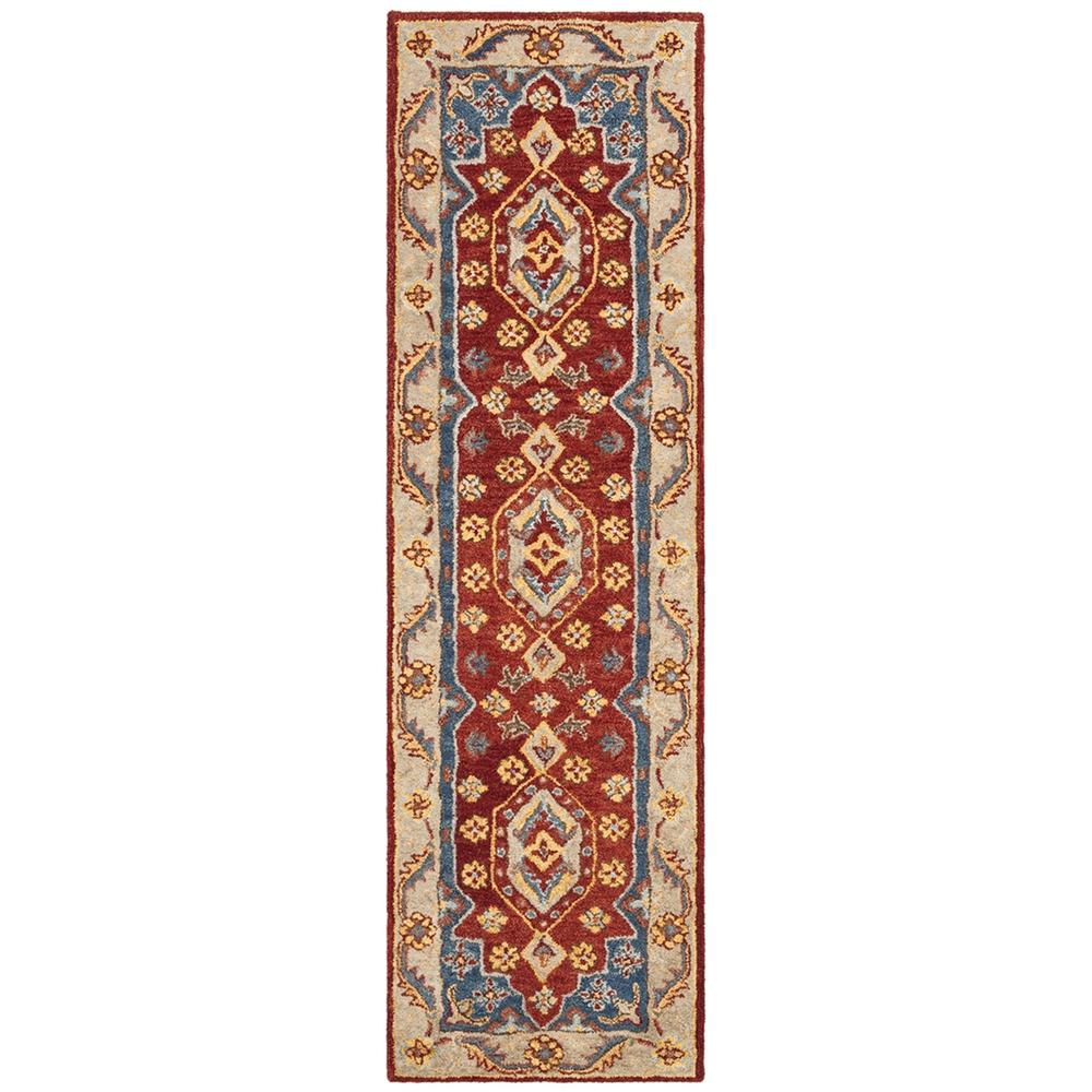 ANTIQUITY, RED / BLUE, 2'-3" X 8', Area Rug
