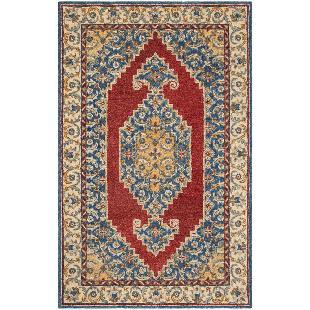 ANTIQUITY, BLUE / RED, 5' X 8', Area Rug, AT505M-5