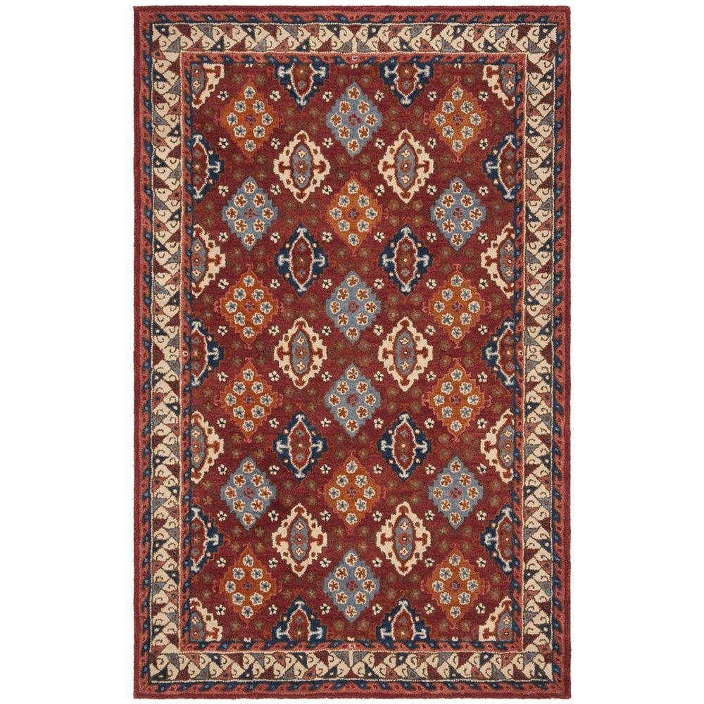 ANTIQUITY, RED / BLUE, 2' X 3', Area Rug, AT509Q-2