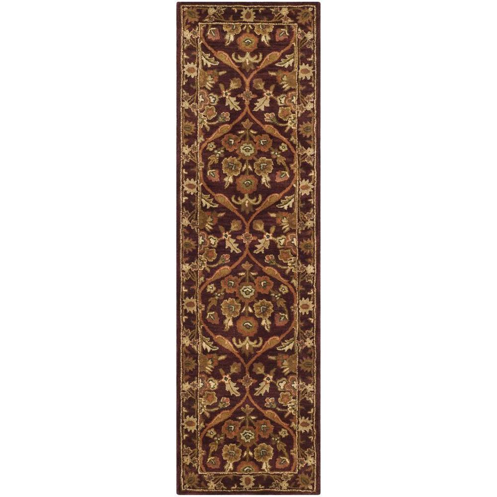 ANTIQUITY, WINE / GOLD, 2'-3" X 8', Area Rug, AT51A-28