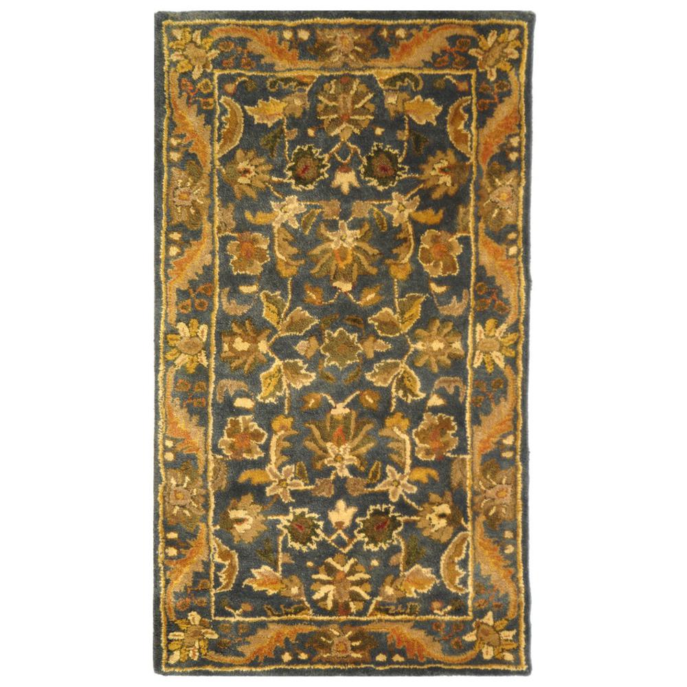 ANTIQUITY, BLUE / GOLD, 2' X 3', Area Rug, AT52C-2