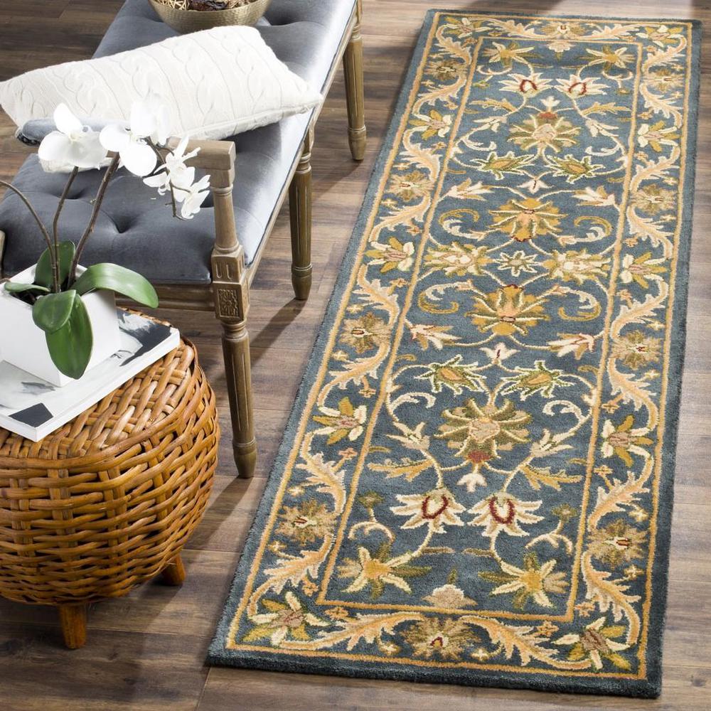 ANTIQUITY, BLUE / GOLD, 2'-3" X 8', Area Rug, AT52C-28