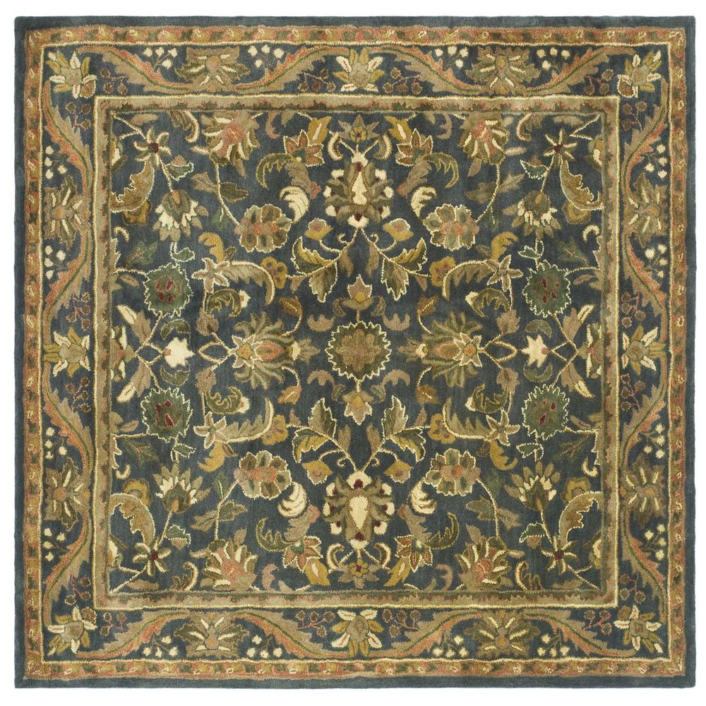 ANTIQUITY, BLUE / GOLD, 6' X 6' Square, Area Rug