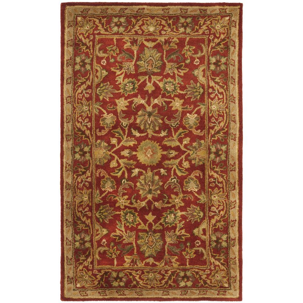 ANTIQUITY, RED / RED, 3' X 5', Area Rug