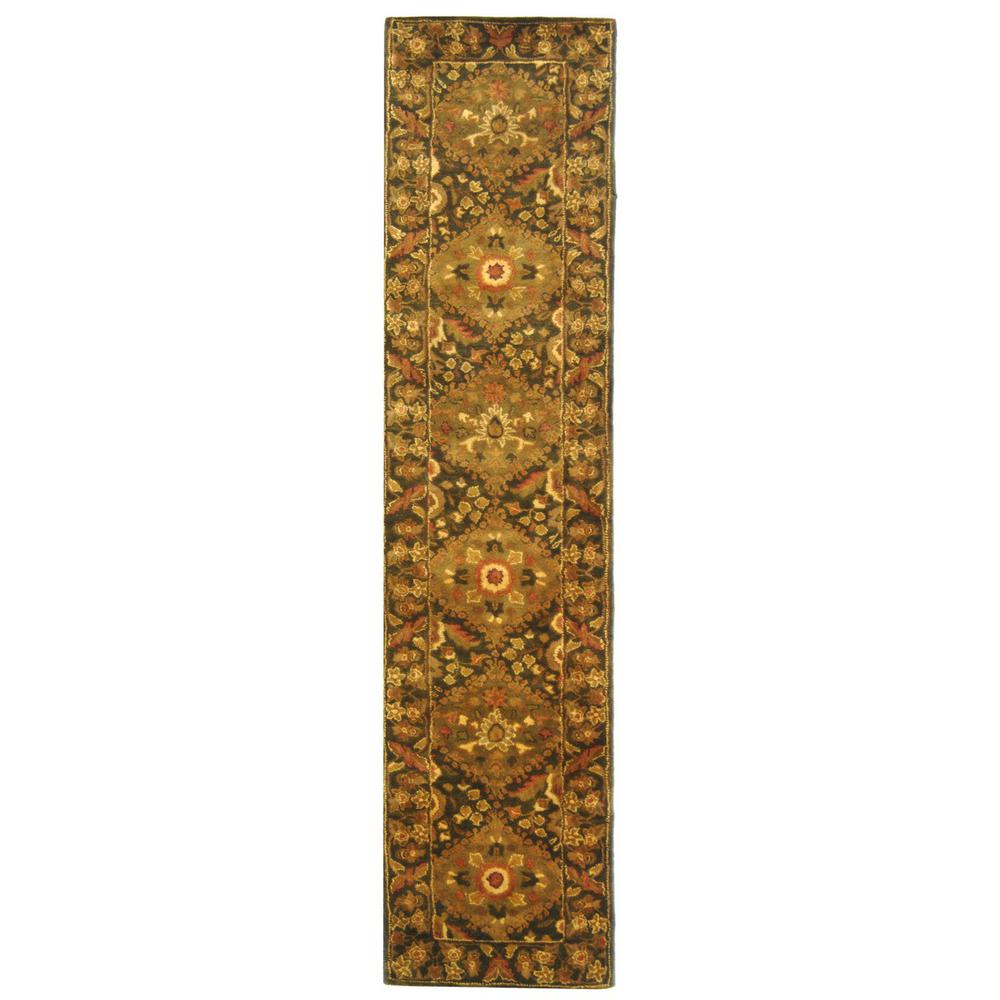 ANTIQUITY, OLIVE, 2'-3" X 10', Area Rug