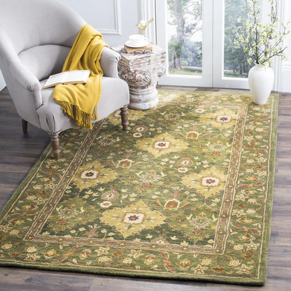 ANTIQUITY, OLIVE, 5' X 8', Area Rug