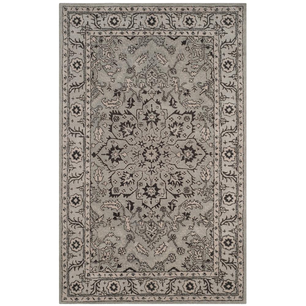 ANTIQUITY, GREY / BEIGE, 5' X 8', Area Rug