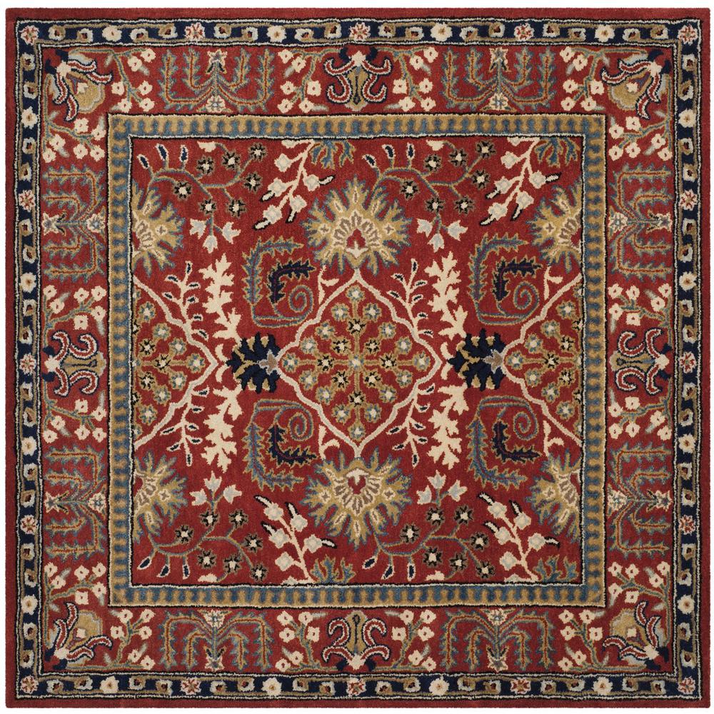 ANTIQUITY, RED / MULTI, 6' X 6' Square, Area Rug