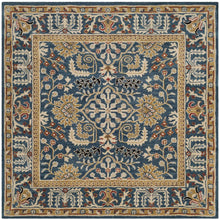 ANTIQUITY, DARK BLUE / MULTI, 6' X 6' Square, Area Rug