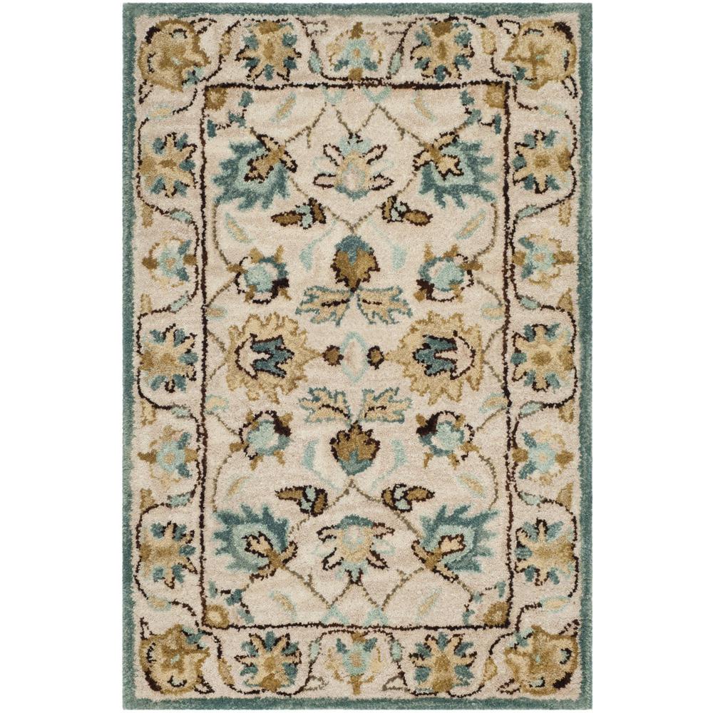 ANTIQUITY, PEACOCK / BLUE, 2' X 3', Area Rug