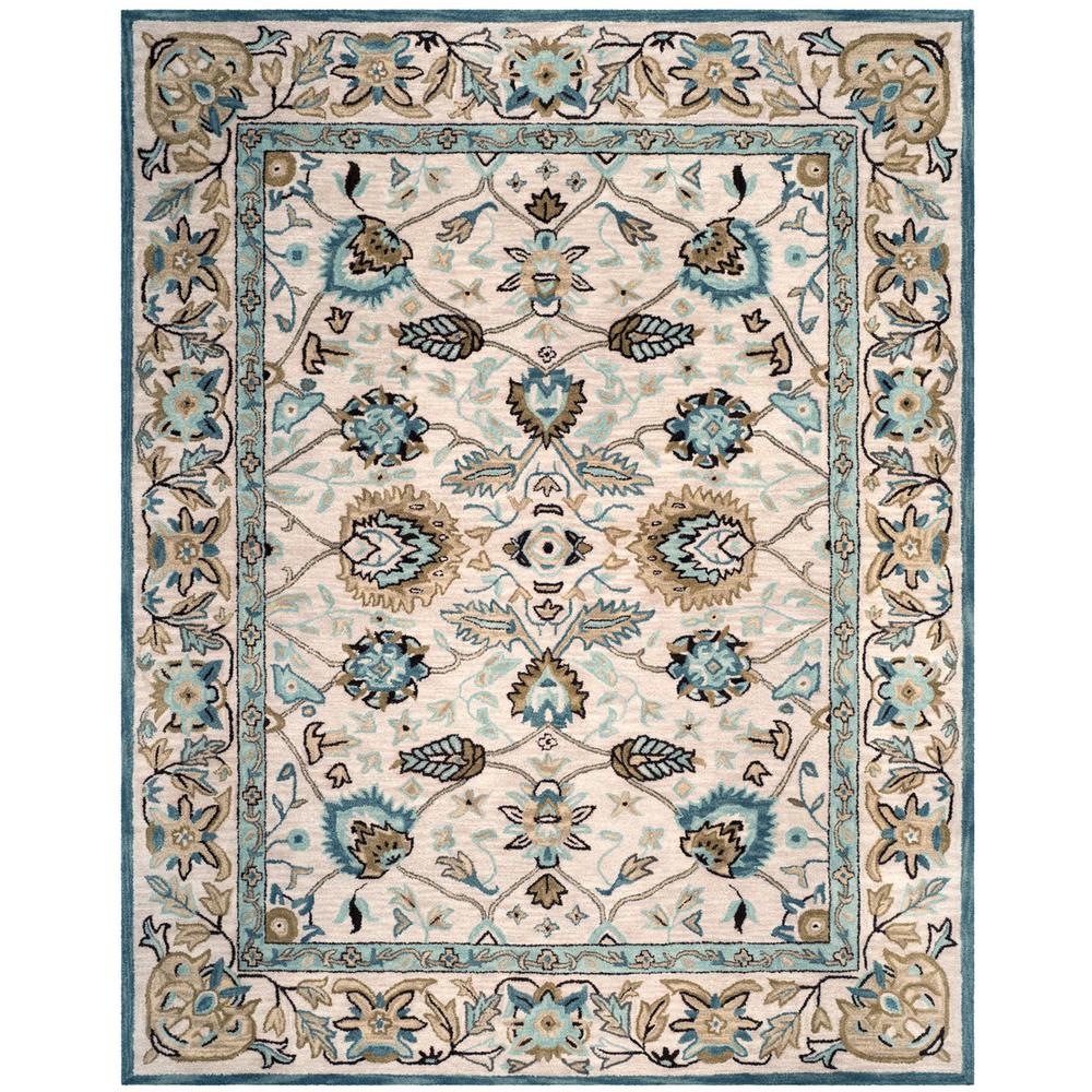ANTIQUITY, PEACOCK / BLUE, 8' X 10', Area Rug