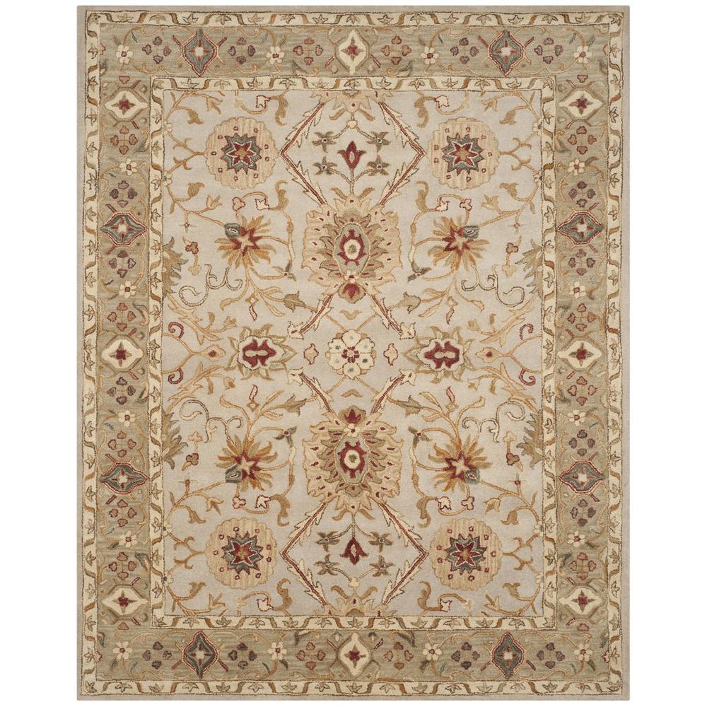 ANTIQUITY, GREY BEIGE / SAGE, 7'-6" X 9'-6", Area Rug