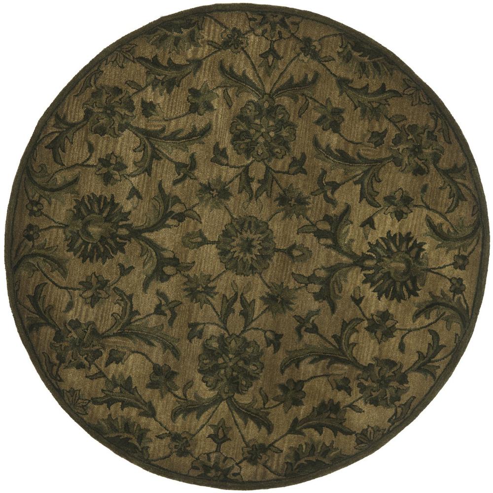 ANTIQUITY, OLIVE / GREEN, 6' X 6' Round, Area Rug