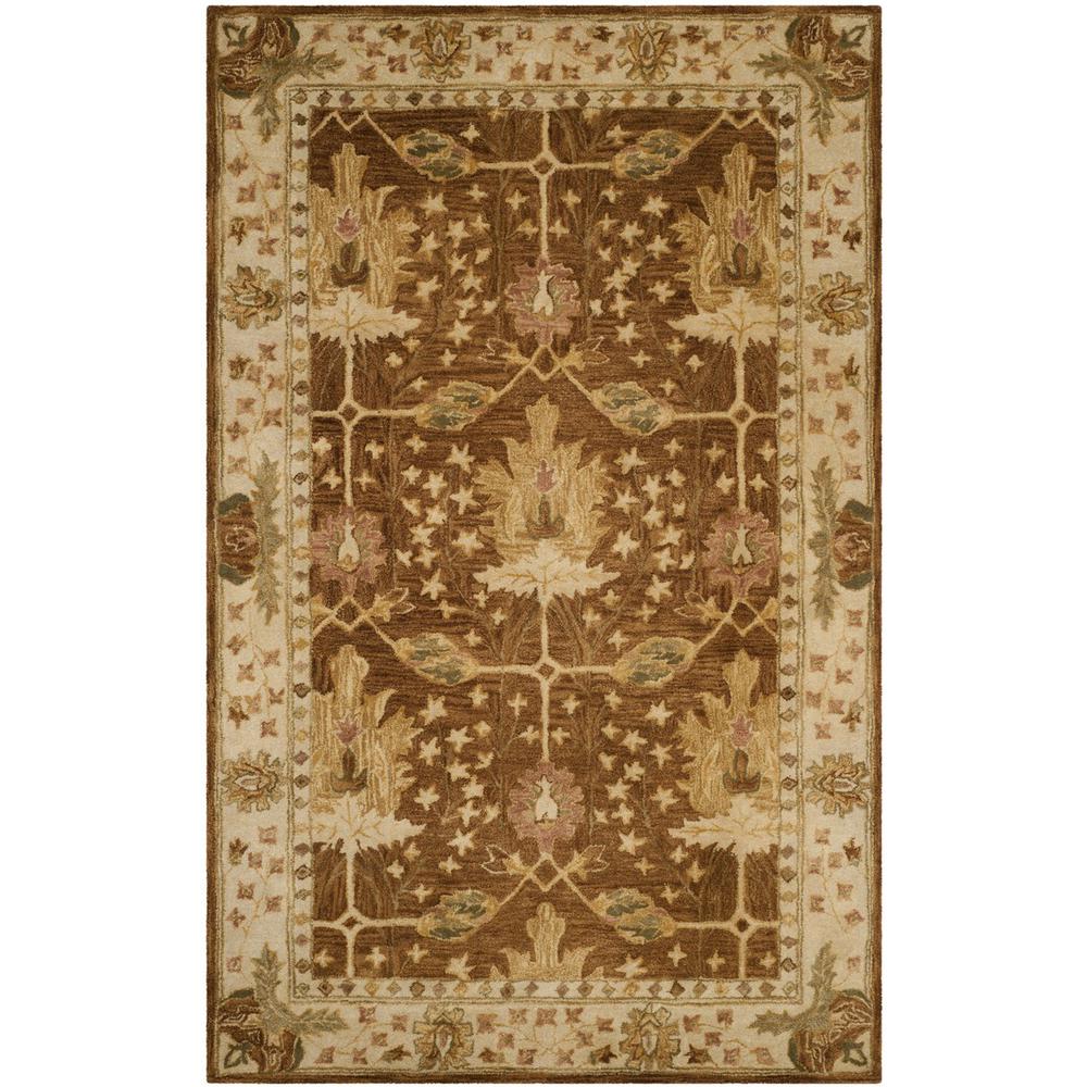 ANTIQUITY, BROWN / BEIGE, 5' X 8', Area Rug, AT840B-5