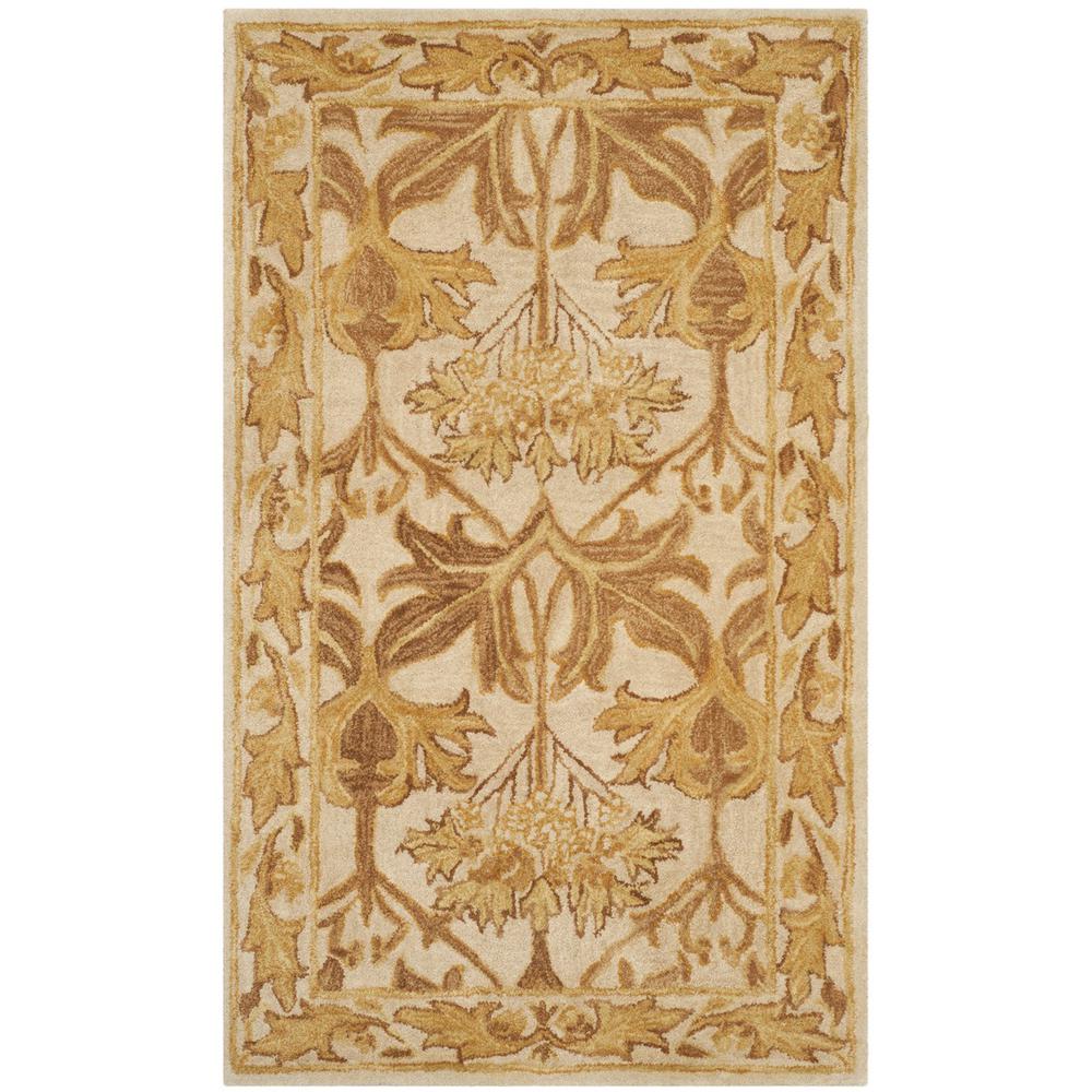 ANTIQUITY, BEIGE / GOLD, 3' X 5', Area Rug