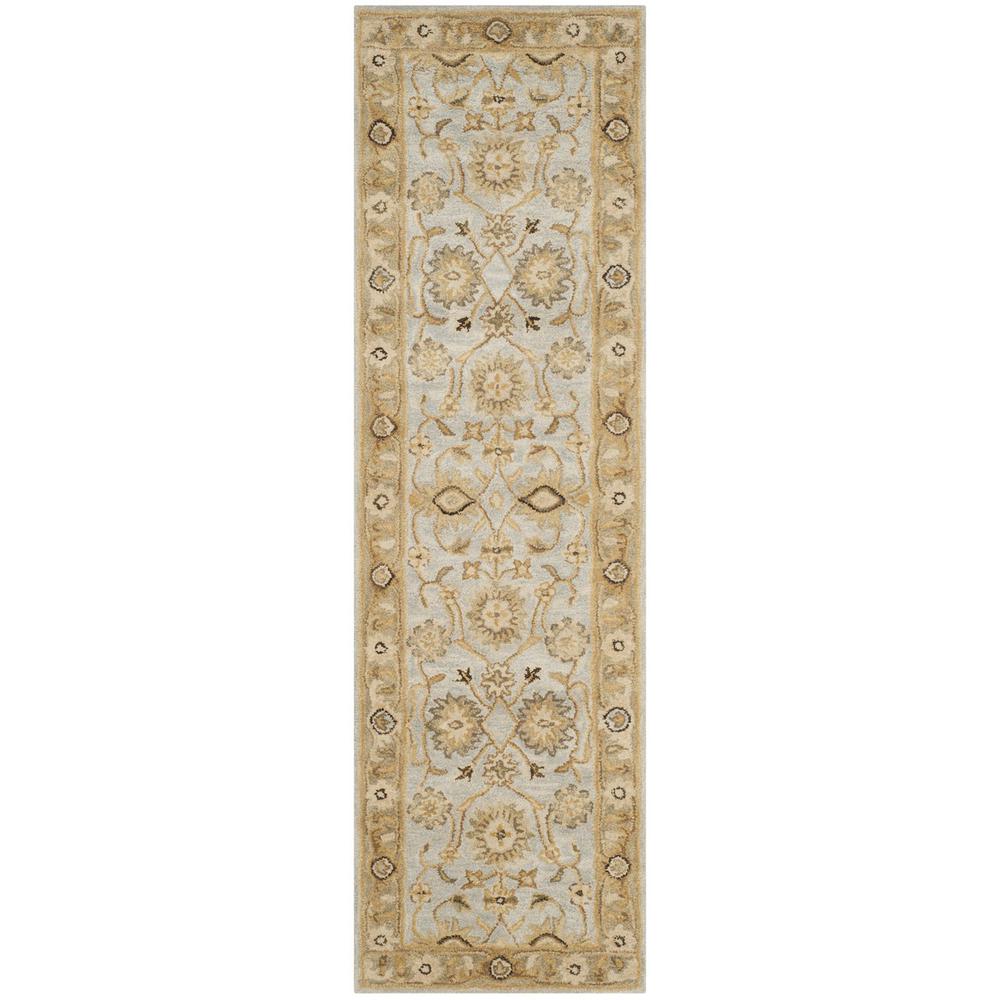 ANTIQUITY, LIGHT BLUE / SAGE, 2'-3" X 8', Area Rug