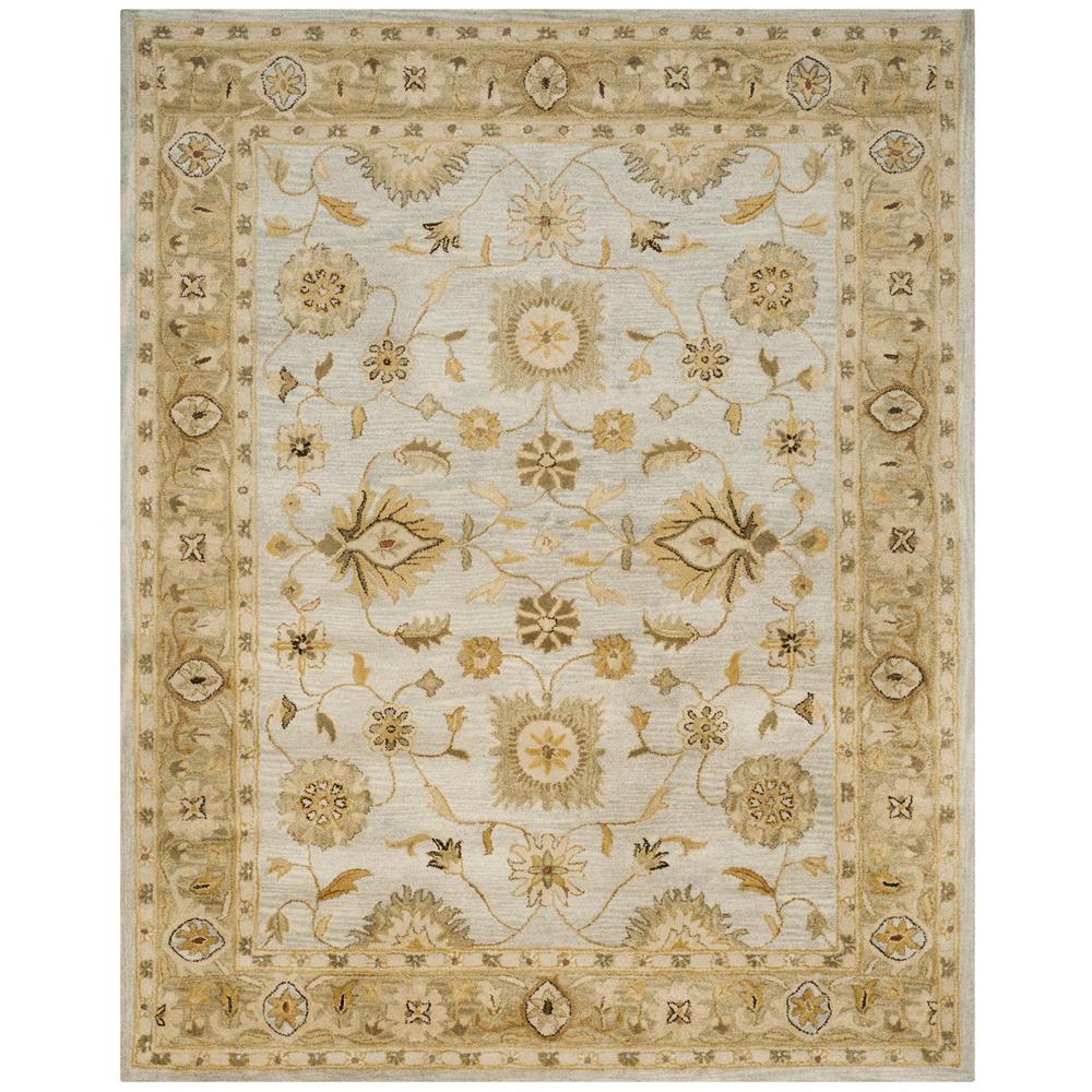 ANTIQUITY, LIGHT BLUE / SAGE, 7'-6" X 9'-6", Area Rug