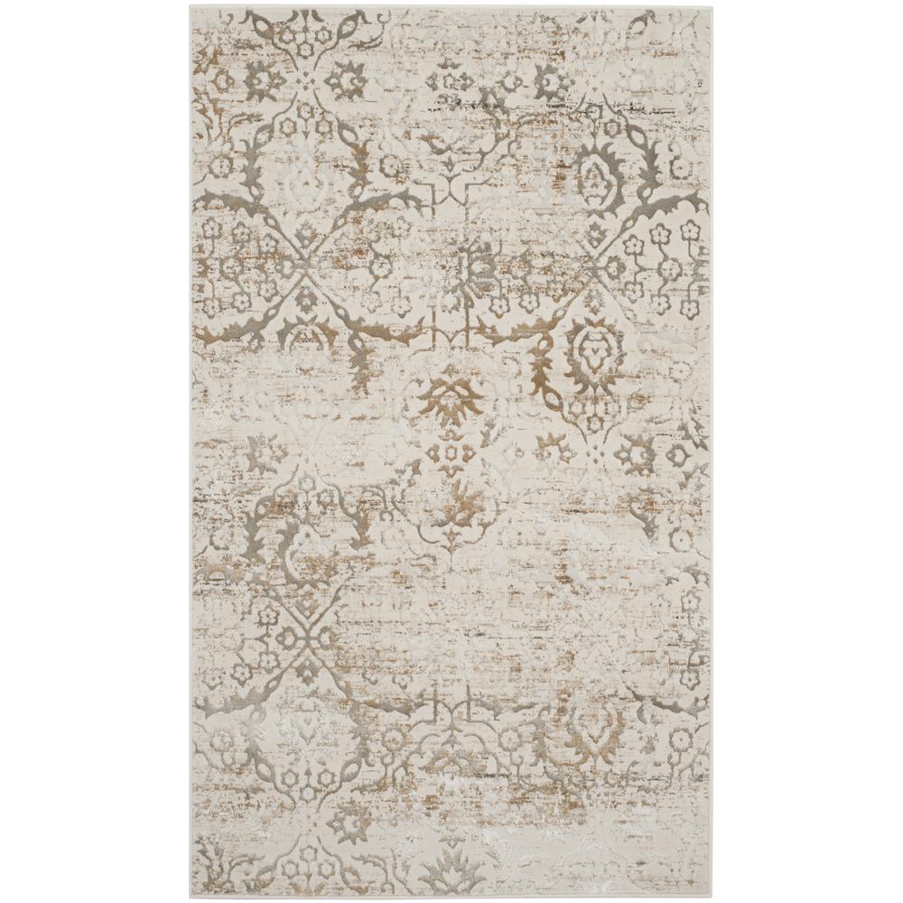 ARTIFACT, GREY / CREAM, 3' X 5', Area Rug