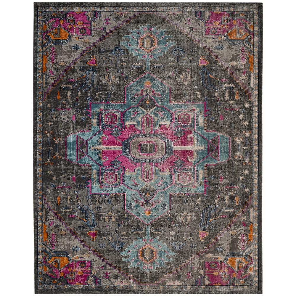 ARTISAN, GREY / FUCHSIA, 8' X 10', Area Rug, ATN332J-8