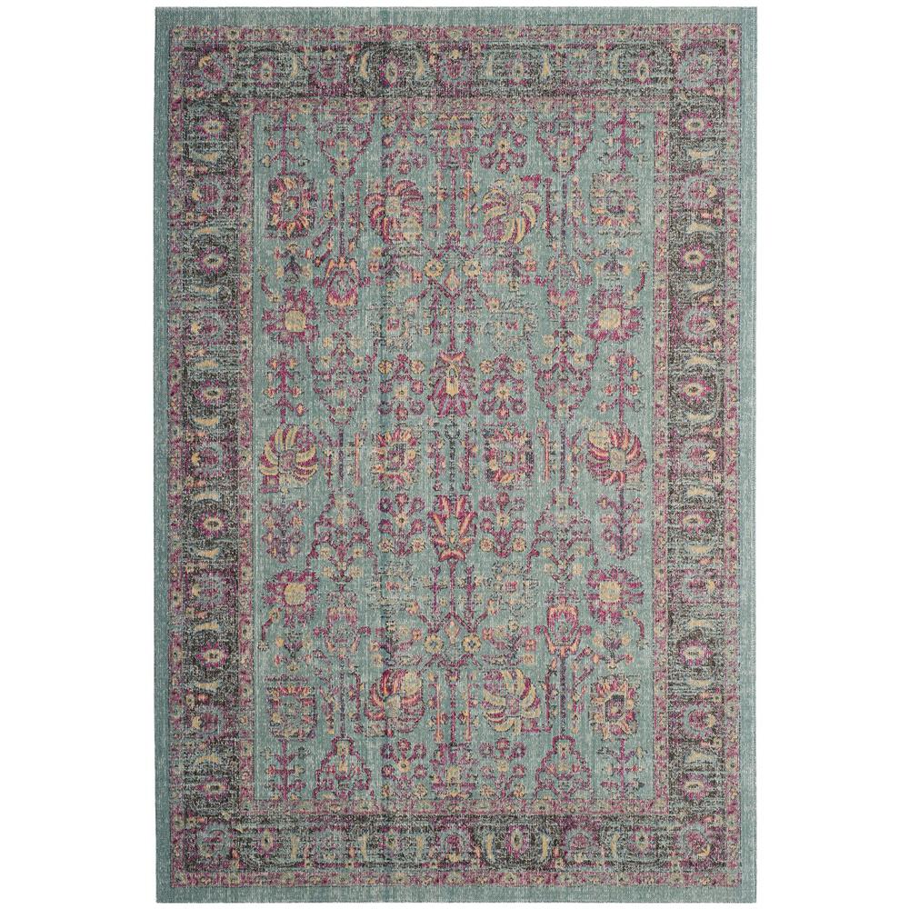 ARTISAN, LIGHT BLUE / BLACK, 5'-1" X 7'-6", Area Rug, ATN509K-5