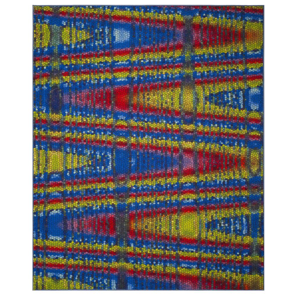 AZTEC, BLUE / MULTI, 8' X 10', Area Rug, AZT203C-8