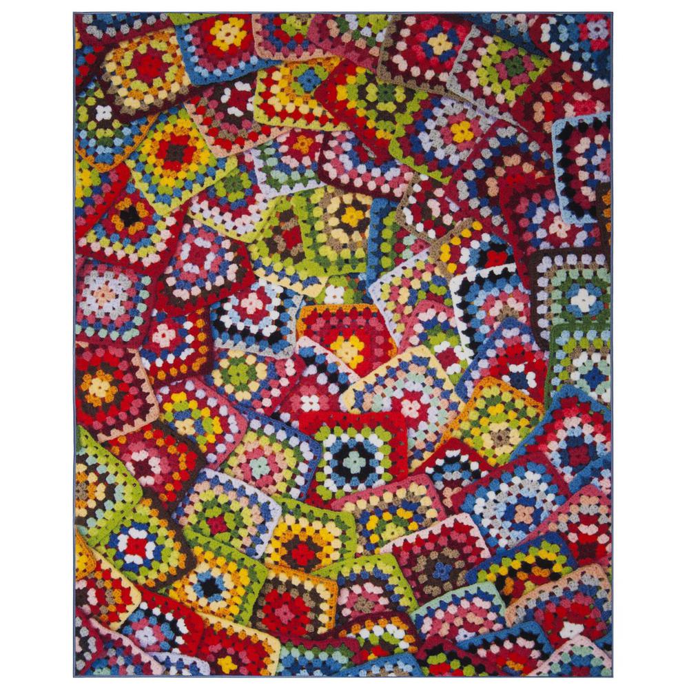 AZTEC, GREEN / MULTI, 8' X 10', Area Rug, AZT210D-8