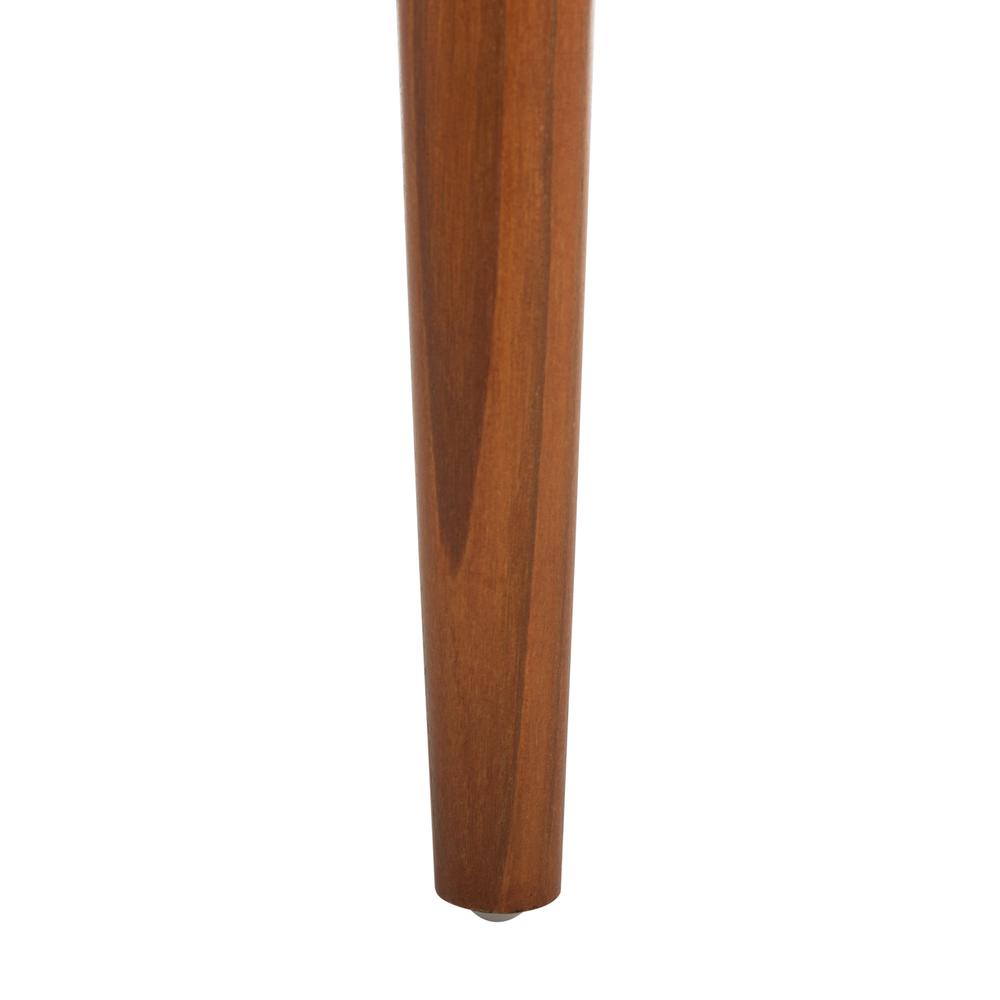 Amalia Leather Weave Bench, Cognac/Honey
