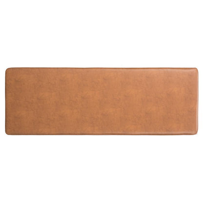 Chase Faux Leather Bench, Brown