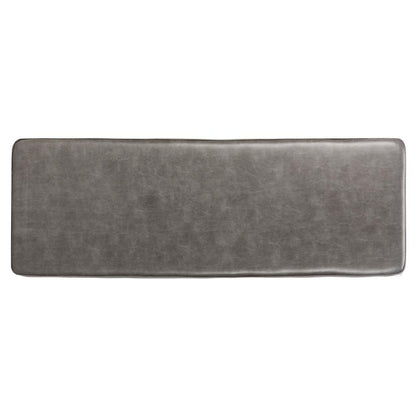 Chase Faux Leather Bench, Grey