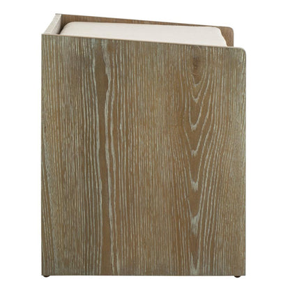 Percy Storage Bench, Rustic Oak/Beige