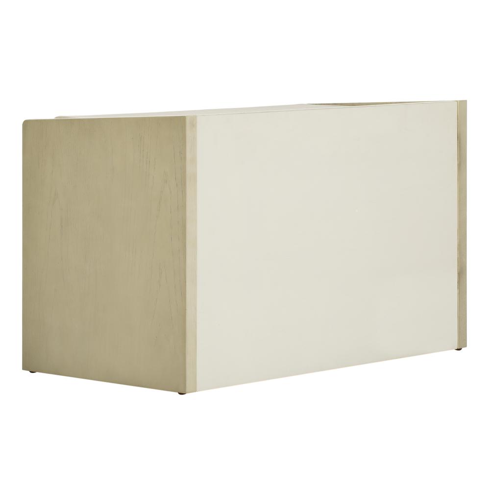 Percy Storage Bench, White Wash/Beige