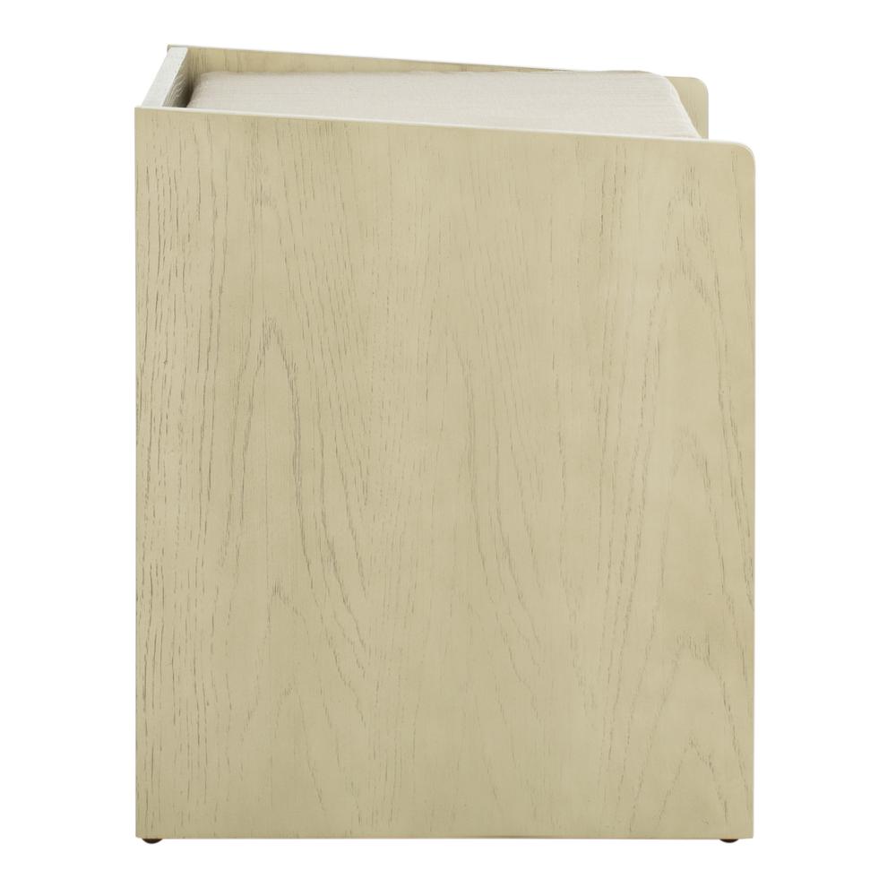 Percy Storage Bench, White Wash/Beige