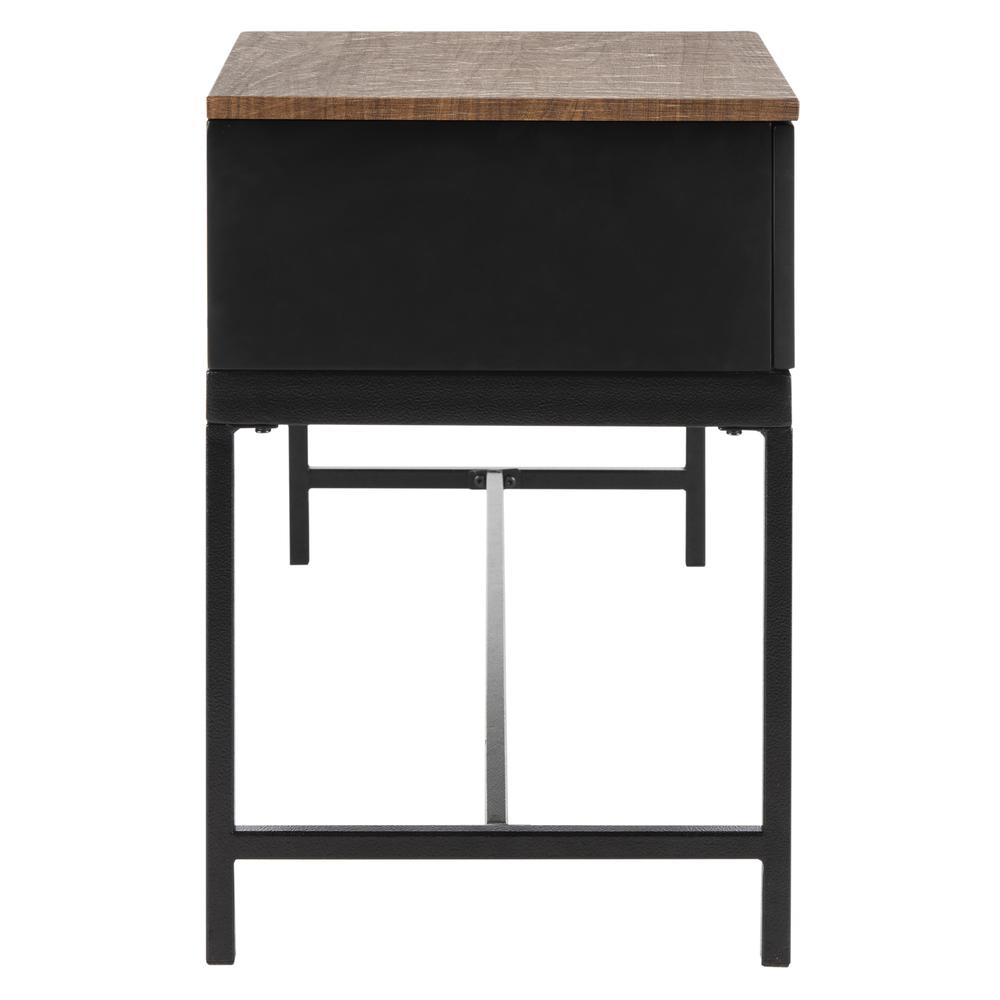 Maruka Bench With Storage, Grey Wash/Dark Green