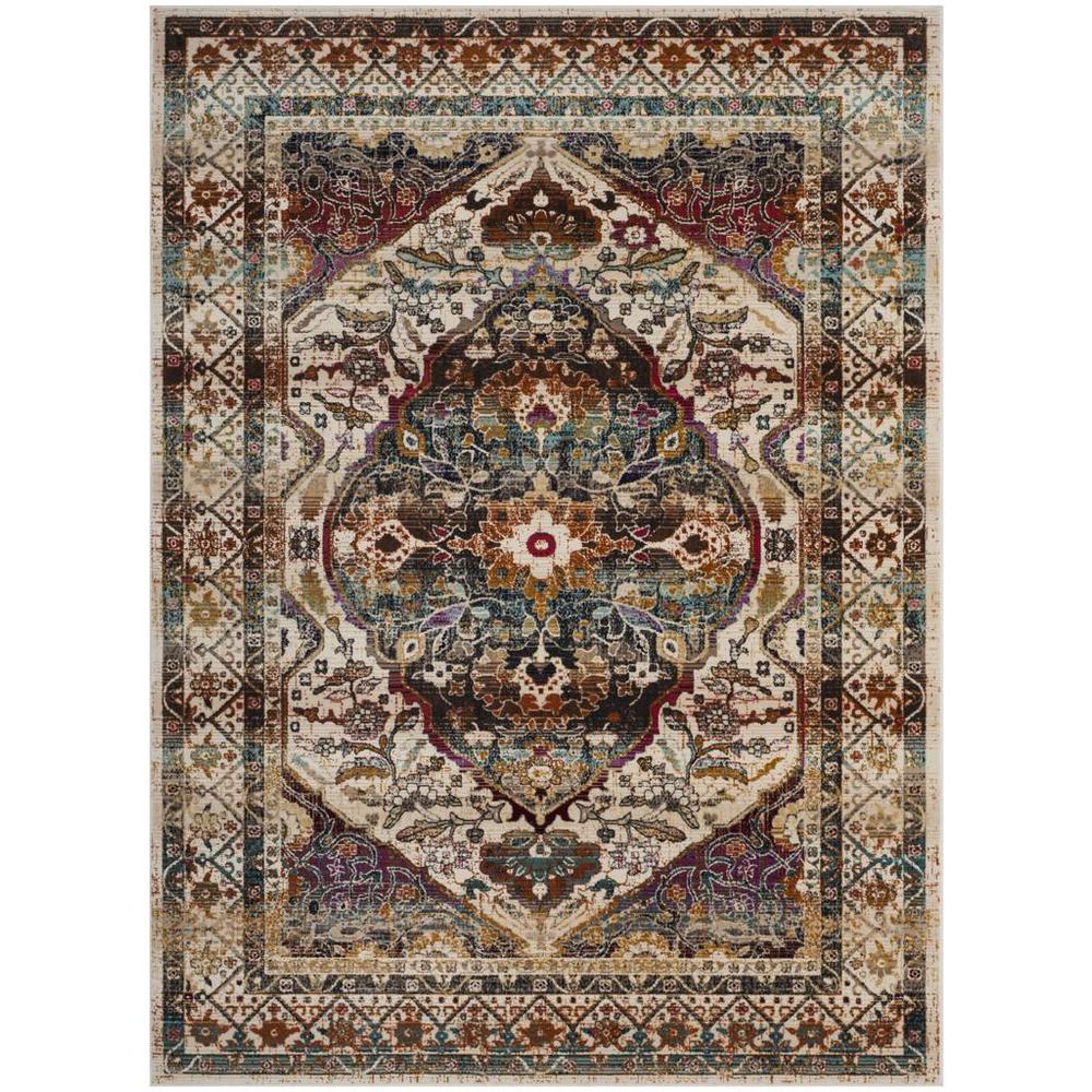 BALDWIN, IVORY / TEAL, 10' X 14', Area Rug, BDN189B-10