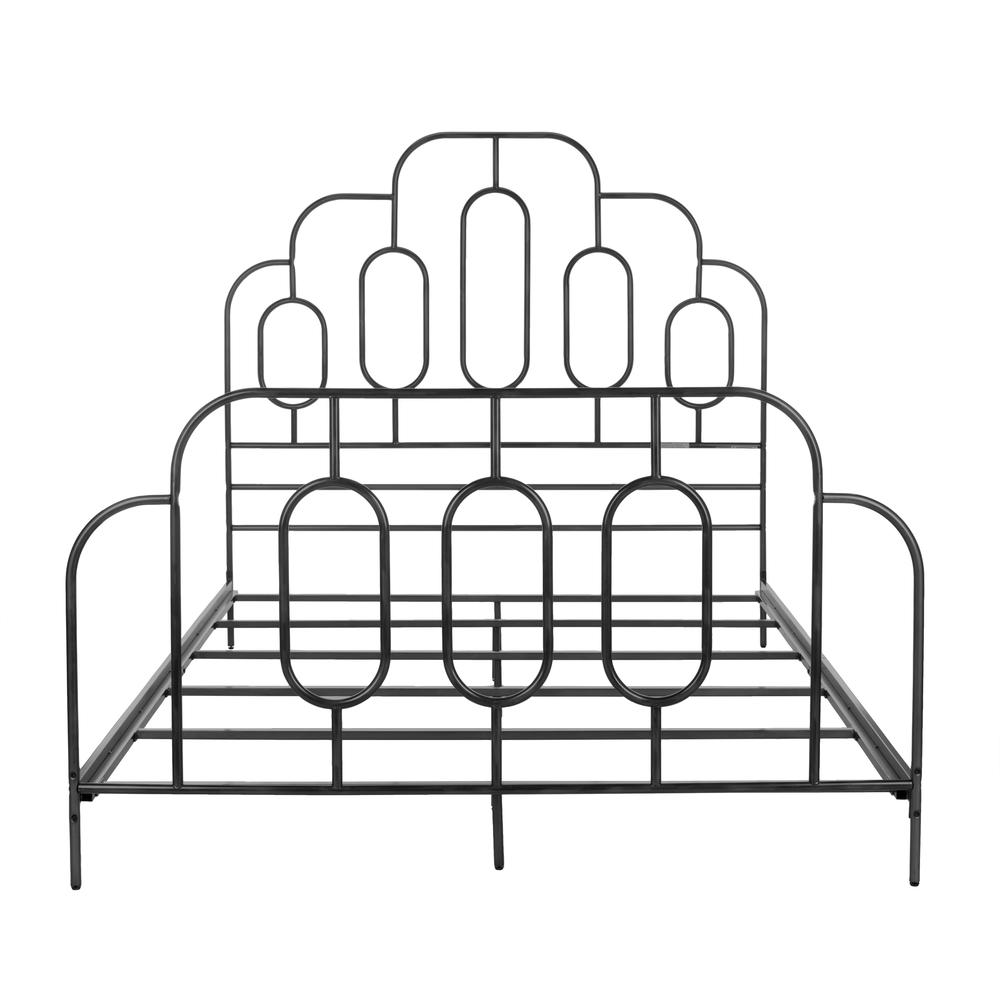 Paloma Metal Retro Bed, Full, Black