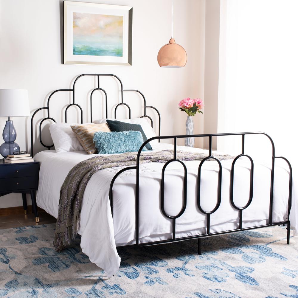 Paloma Metal Retro Bed, Full, Black