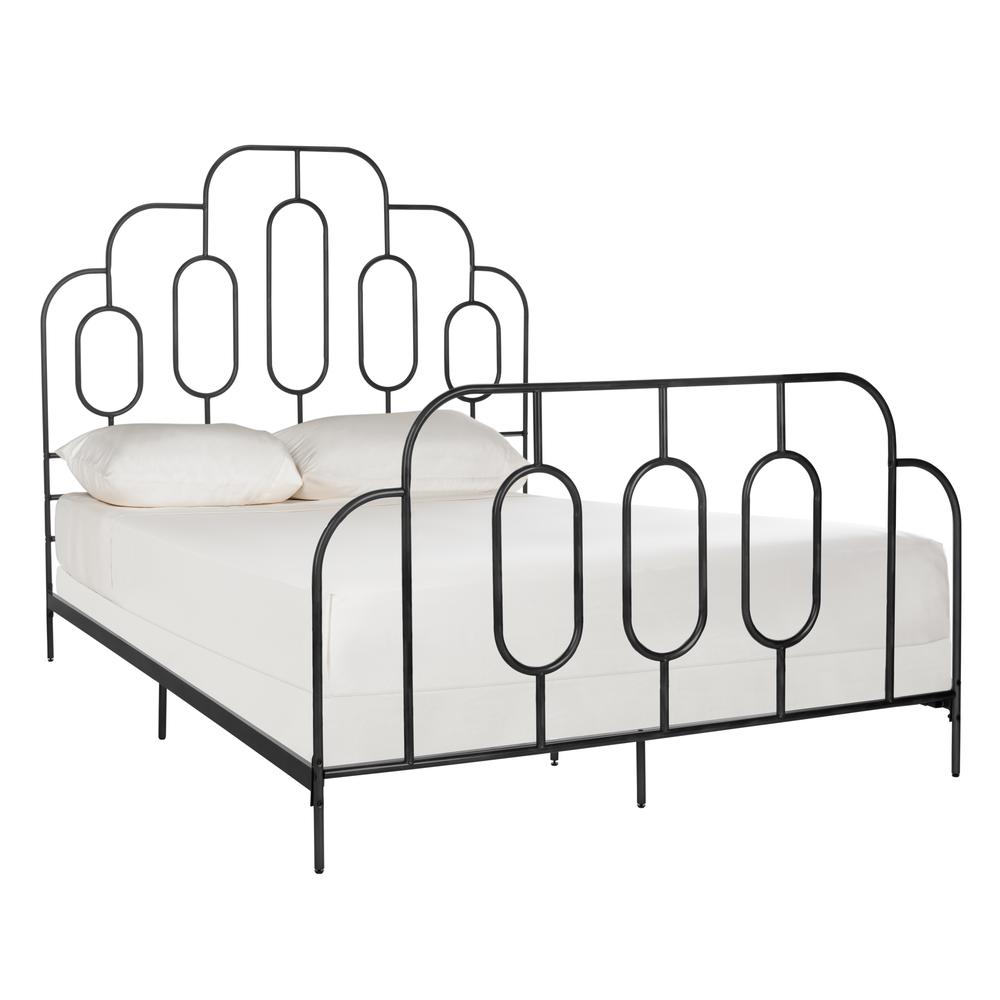 Paloma Metal Retro Bed, Full, Black