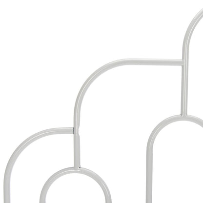 Paloma Metal Retro Bed, Full, White